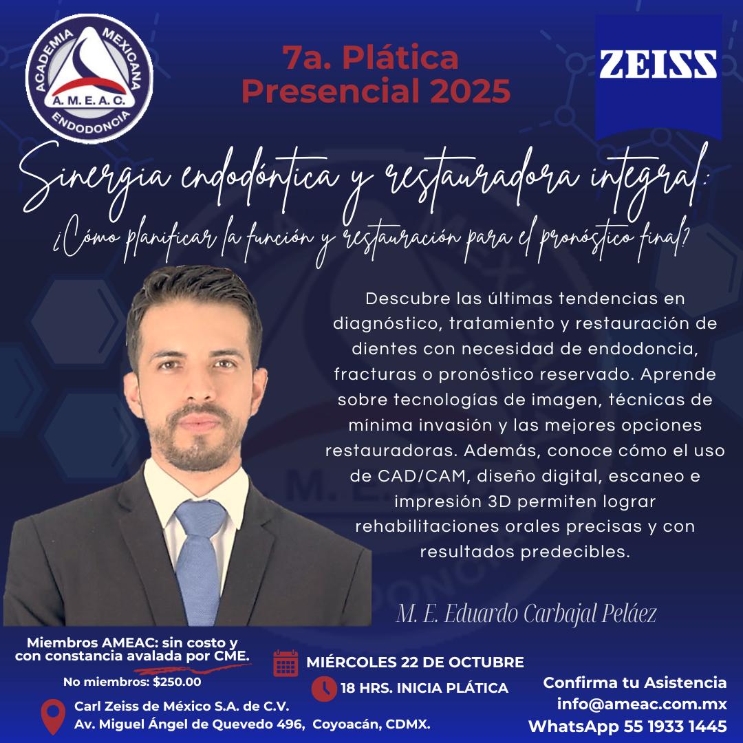 PRESENCIAL - Sinergia endodóntica y restauradora integral: ¿Cómo planificar la función y restauración para el pronóstico final?